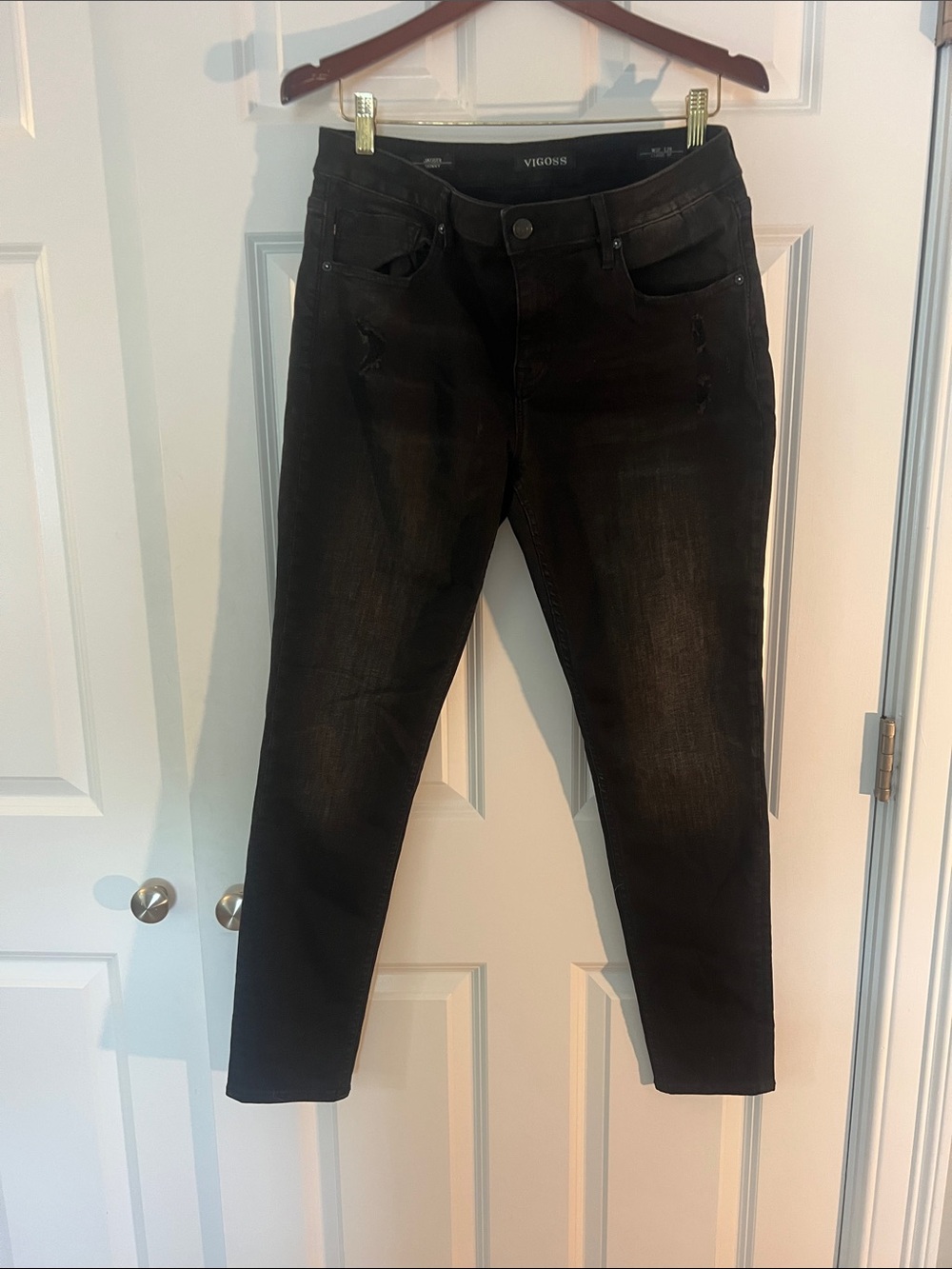 Vigoss Women's Washed Black Skinny Jeans